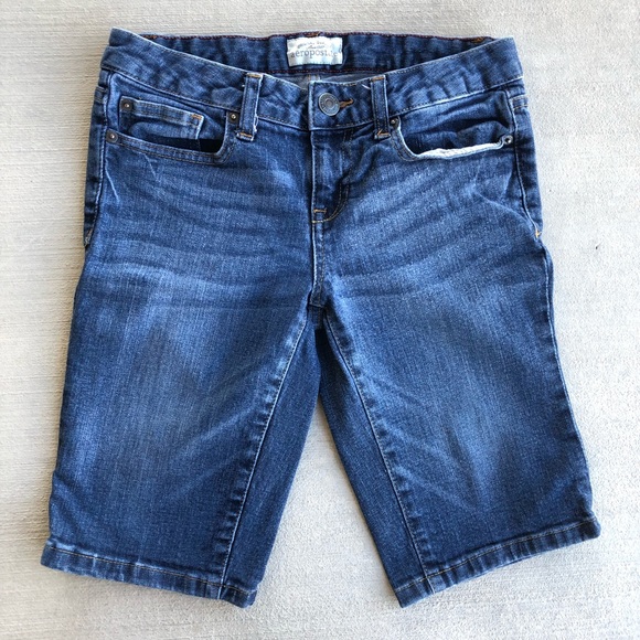 Aéropostale Bermuda Jean Shorts - Picture 1 of 4